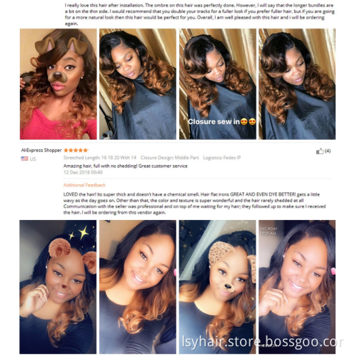 2019 Best Selling Ombre 3 Tones 1b 4 24 30 Color Body Wave Brazilian Human Hair Weave Bundles With Closure, Online Sale  Hair